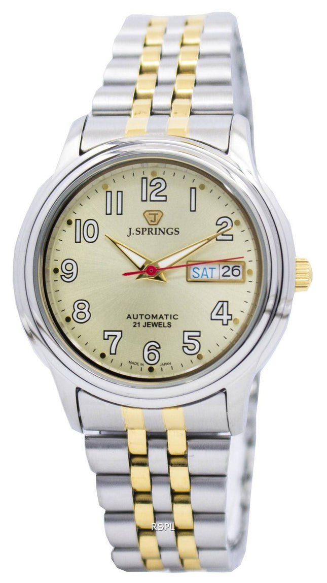 J.Springs af Seiko automatiske 21 juveler Japan gjort BEB535 Herreur