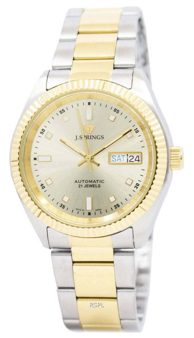 J.Springs af Seiko automatiske 21 juveler Japan gjort BEB547 Herreur