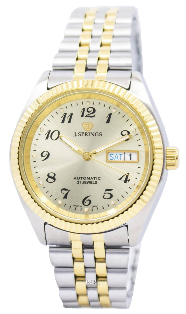 J.Springs af Seiko automatiske 21 juveler Japan gjort BEB556 Herreur
