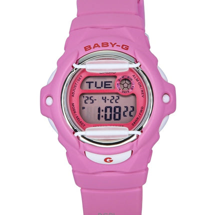 Casio Baby-G Digital Pink Resinrem Quartz BG-169CH-4 200M Dameur