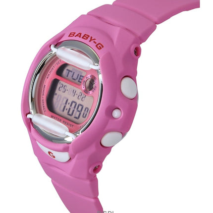 Casio Baby-G Digital Pink Resinrem Quartz BG-169CH-4 200M Dameur