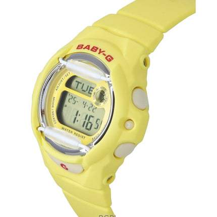 Casio Baby-G Digital Gul Harpiksrem Quartz BG-169CH-9 200M Dameur