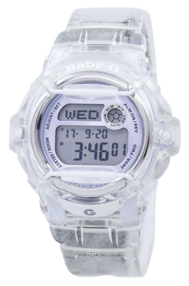 Überholte Casio Baby-G stoßfeste digitale Weltzeitquarz BG-169R-7E BG169R-7E 200M Damenuhr