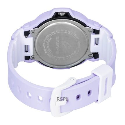 Casio Baby-G analog harpiksrem lilla urskive kvarts BGA-10D-6A 100M dameur