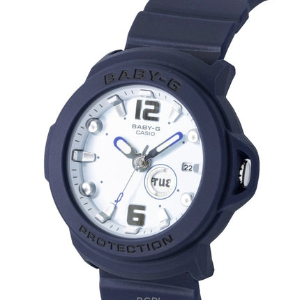 Casio Baby-G Plus analog harpiksrem lyseblå urskive quartz BGA-15K-2A 100M dameur med konvertibel holder
