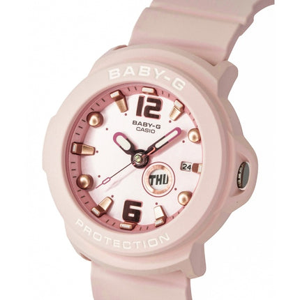 Casio Baby-G Plus analog harpiksrem pastel pink urskive kvarts BGA-15K-4A 100M dameur