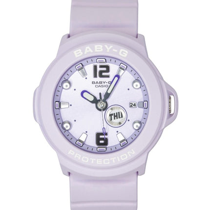 Casio Baby-G Plus analog harpiks lilla urskive quartz BGA-15K-6A 100M dameur med konvertibel holder
