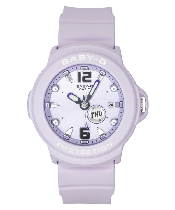 Casio Baby-G Plus analog harpiks lilla urskive quartz BGA-15K-6A 100M dameur med konvertibel holder