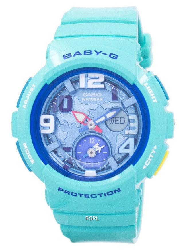 Casio Baby-G verden tid dobbelt Dial Analog Digital BGA-190-3B kvinders ur