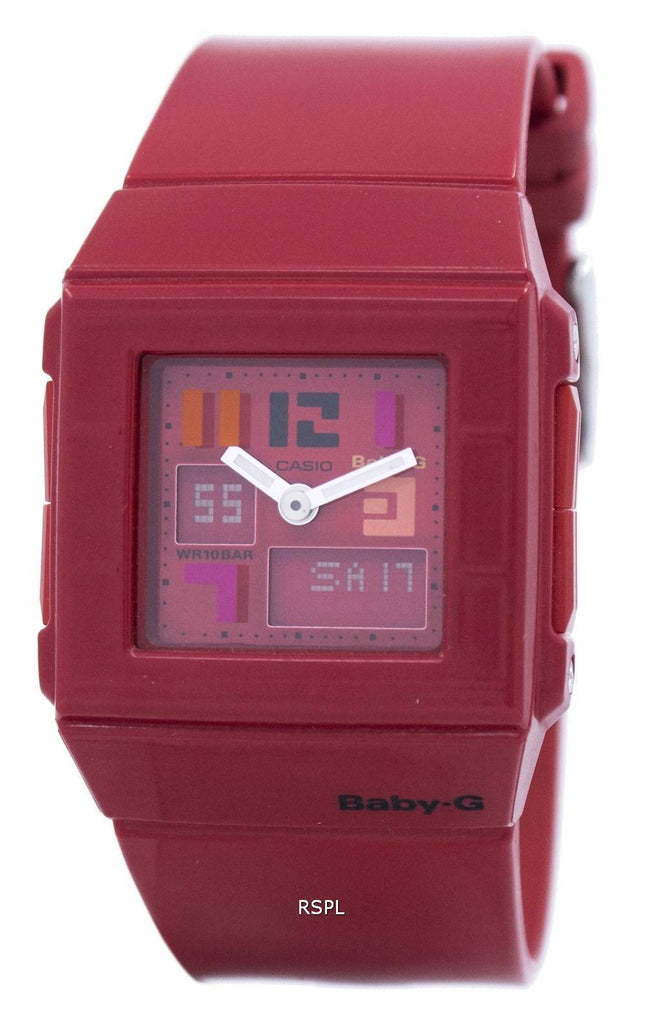 Casio Baby-G rød Alarm verden tid BGA-200PD-4B Dame ur