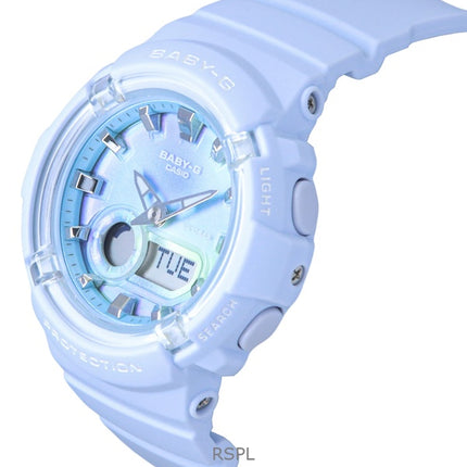 Casio Baby-G analog digital harpiksrem blå urskive kvarts BGA-280TD-2A 100M dameur