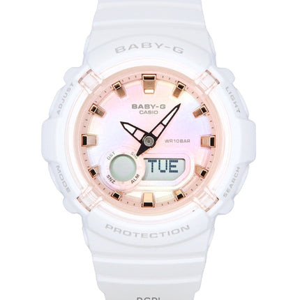 Casio Baby-G analog digital harpiksrem flerfarvet urskive kvarts BGA-280TD-7A 100M dameur