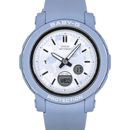 Casio Baby-G analog digital harpiksrem flerfarvet urskive kvarts BGA-290FL-2A 100M dameur