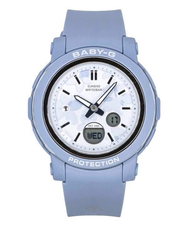 Casio Baby-G analog digital harpiksrem flerfarvet urskive kvarts BGA-290FL-2A 100M dameur