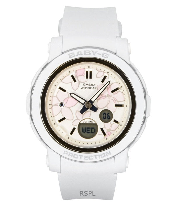 Casio Baby-G analog digital harpiksrem flerfarvet urskive kvarts BGA-290FL-7A 100M dameur