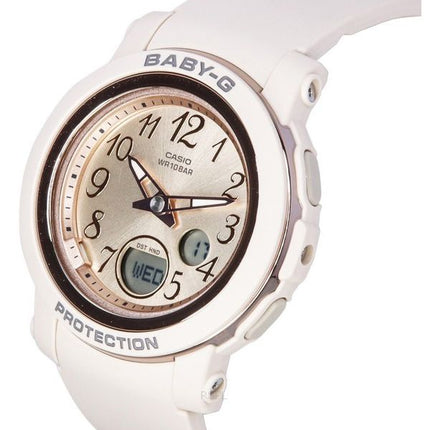 Casio Baby-G analog digital harpiksrem Roseguldskive Quartz BGA-290SA-4A 100M dameur