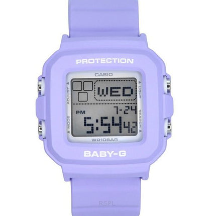 Casio Baby-G Plus Digital 30-års jubilæumslilla harpiksrem Quartz BGD-10K-6 100M dameur med speciel holder