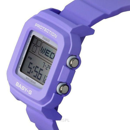 Casio Baby-G Plus Digital 30-års jubilæumslilla harpiksrem Quartz BGD-10K-6 100M dameur med speciel holder