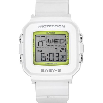 Casio Baby-G Plus Digital 30-års jubilæumsrem med hvid resin Quartz BGD-10K-7 100M dameur med speciel holder