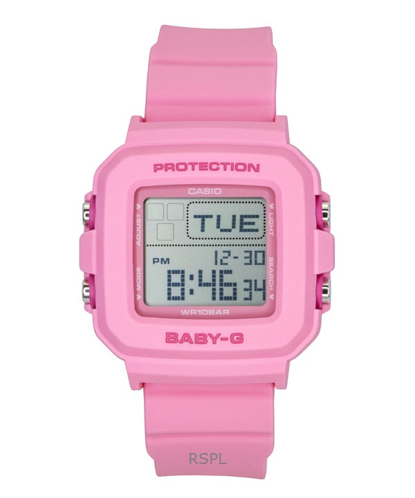 Casio Baby-G Digital Pink Resinrem Quartz BGD-10KH-4 100M Dameur