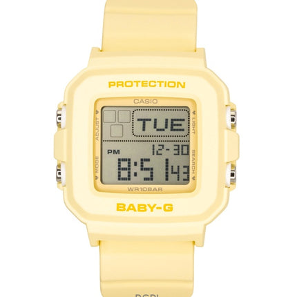 Casio Baby-G Digital Gul Harpiksrem Quartz BGD-10KH-9 100M Dameur