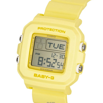 Casio Baby-G Digital Gul Harpiksrem Quartz BGD-10KH-9 100M Dameur