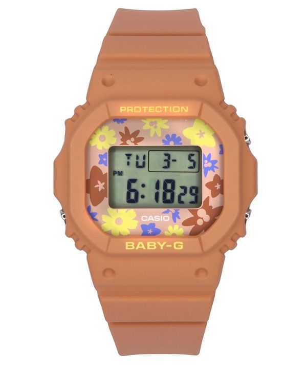 Casio Baby-G Retro Flower Field Digital harpiksrem Quartz BGD-565RP-4 100M dameur