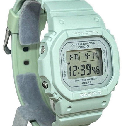 Casio Baby-G digital grøn harpiksrem Quartz BGD-565SC-3 100M dameur