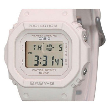 Casio Baby-G Digital Beige Pink Resin Rem Quartz BGD-565U-4 100M dameur
