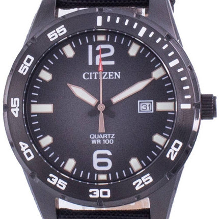 Citizen Black Dial Nylon Strap Quartz BI1045-05E 100M Herreur