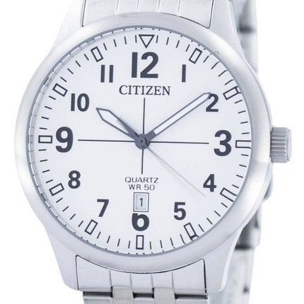 Borger kvarts White Dial BI1050-81B Herreur