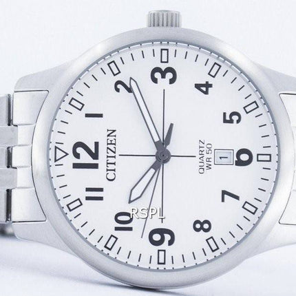Borger kvarts White Dial BI1050-81B Herreur