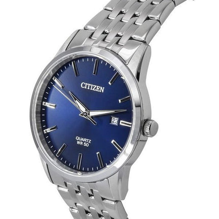 Citizen rustfrit stål armbånd Midnight Blue Dial Quartz BI5000-87L herreur