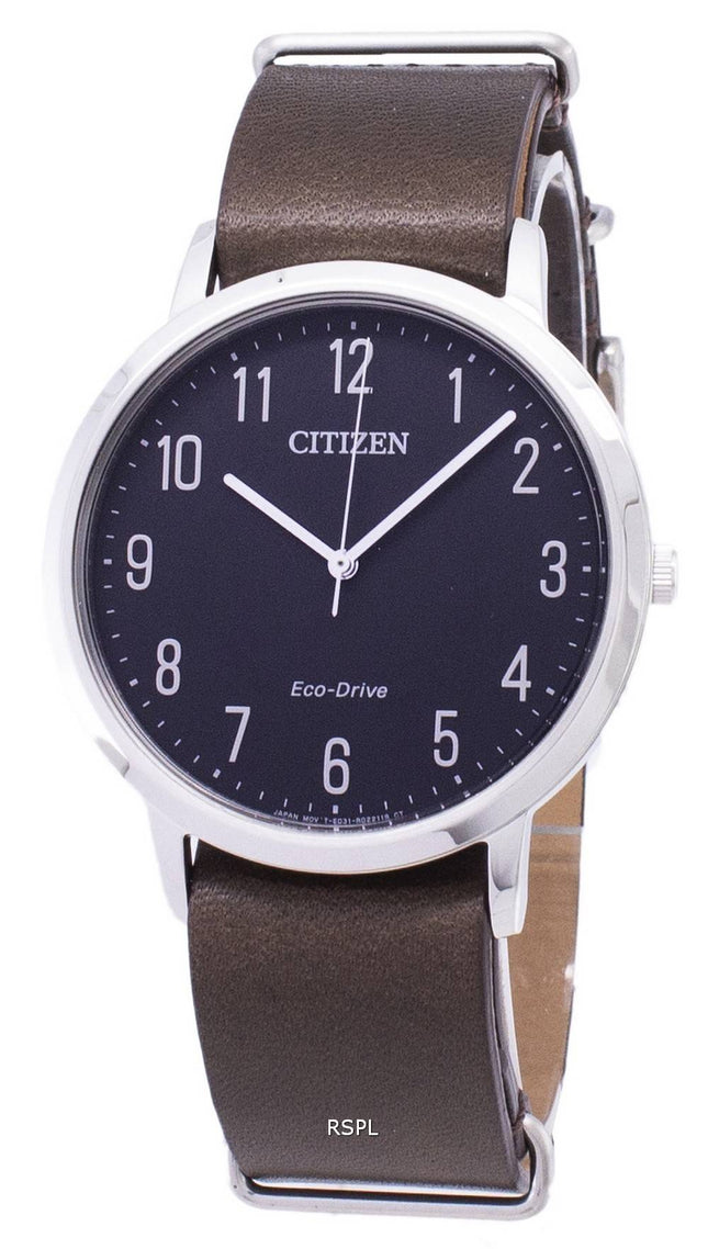 Borger elegante BJ6501-01E Eco-Drive Analog Herreur