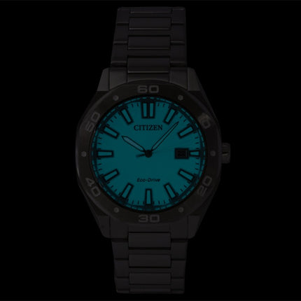 Citizen Eco-Drive rustfrit stål blå urskive solcelle BM7631-87M herreur