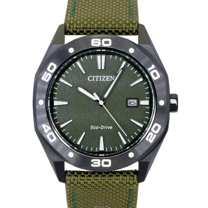 Citizen Eco-Drive Active Sport nylonrem grøn urskive BM7635-01X 100M herreur