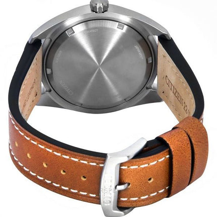 Citizen Eco-Drive Super Titanium læderrem Grøn skive BM8560-11X 100M herreur