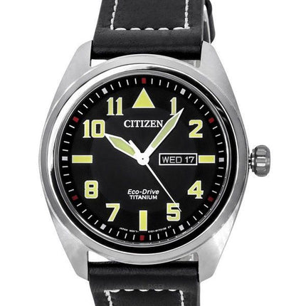 Citizen Eco-Drive Garrison Super Titanium Black Dial BM8560-29E 100M herreur