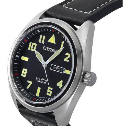 Citizen Eco-Drive Garrison Super Titanium Black Dial BM8560-29E 100M herreur