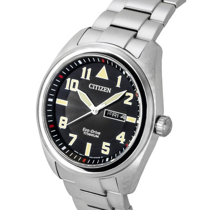 Citizen Garrison Super Titanium sort urskive Eco-Drive BM8560-53E 100M herreur