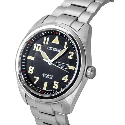 Citizen Garrison Super Titanium sort urskive Eco Drive BM8560-88E 100M herreur