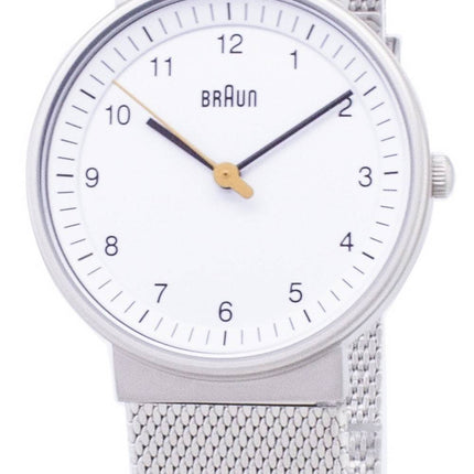 Braun klassiske BN0031WHSLMHL Analog Quartz kvinder ur