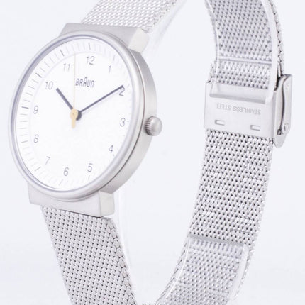 Braun klassiske BN0031WHSLMHL Analog Quartz kvinder ur