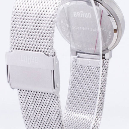 Braun klassiske BN0031WHSLMHL Analog Quartz kvinder ur