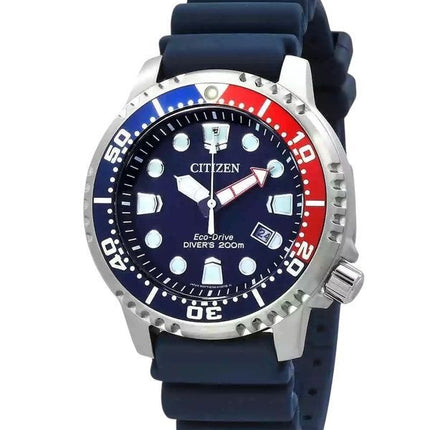 Citizen Promaster Dive Polyurethan Rem Blue Dial Eco-Drive BN0168-06L 200M herreur