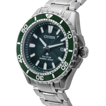 Citizen Promaster Marine Green Dial Eco-Drive Diver's BN0199-53X 200M herreur
