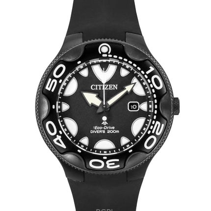 Citizen Promaster Eco-Drive Orca polyuretanrem sort urskive dykkerur BN0235-01E 200M herreur