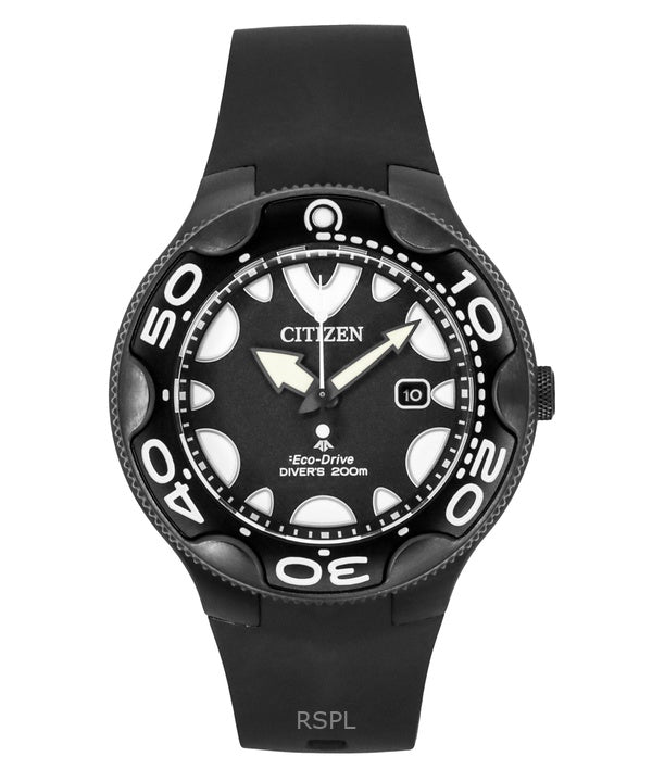 Citizen Promaster Eco-Drive Orca polyuretanrem sort urskive dykkerur BN0235-01E 200M herreur