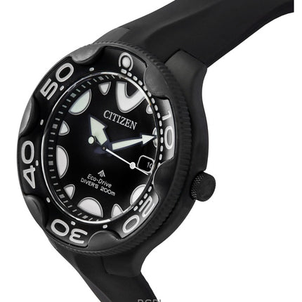 Citizen Promaster Eco-Drive Orca polyuretanrem sort urskive dykkerur BN0235-01E 200M herreur
