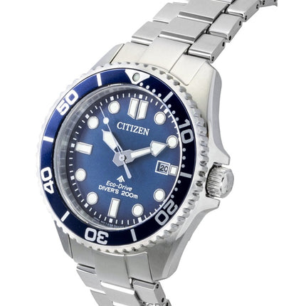 Citizen Promaster Dive rustfrit stål blå urskive Eco-Drive BN0260-54L 200M herreur